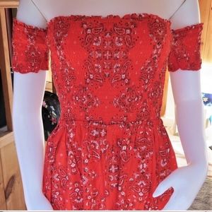 Juniors Paisley Romper